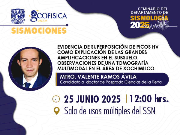 Seminario del Departamento de Sismología del Instituto de Geofísica, UNAM