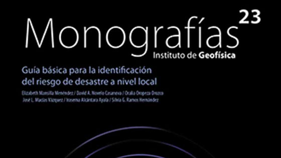 Detalle de la portada de la publicación Monografías 23 del Instituto de Geofísica de la UNAM