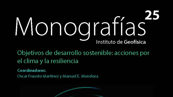 Detalle de la portada de la publicación Monografías 25 del Instituto de Geofísica de la UNAM